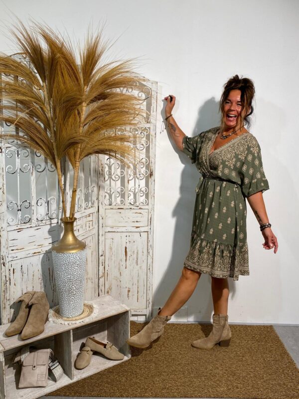 Tan Army Dress Paisley - Afbeelding 2