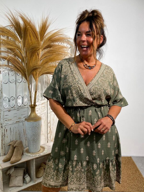 Tan Army Dress Paisley - Afbeelding 3