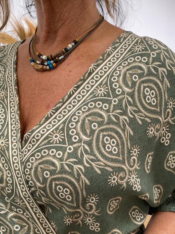 Tan Army Dress Paisley - Afbeelding 4