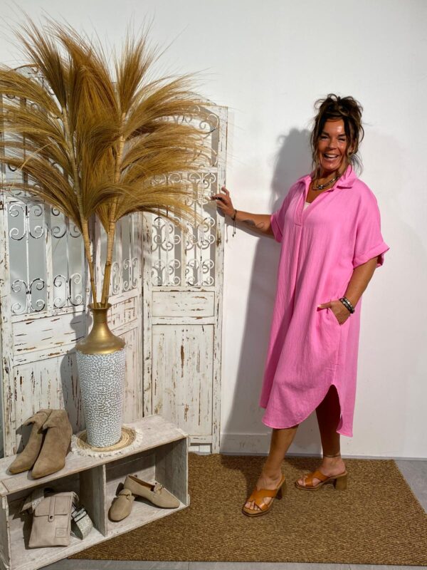 New Collection Roze Strandjurk Charlie - Afbeelding 2