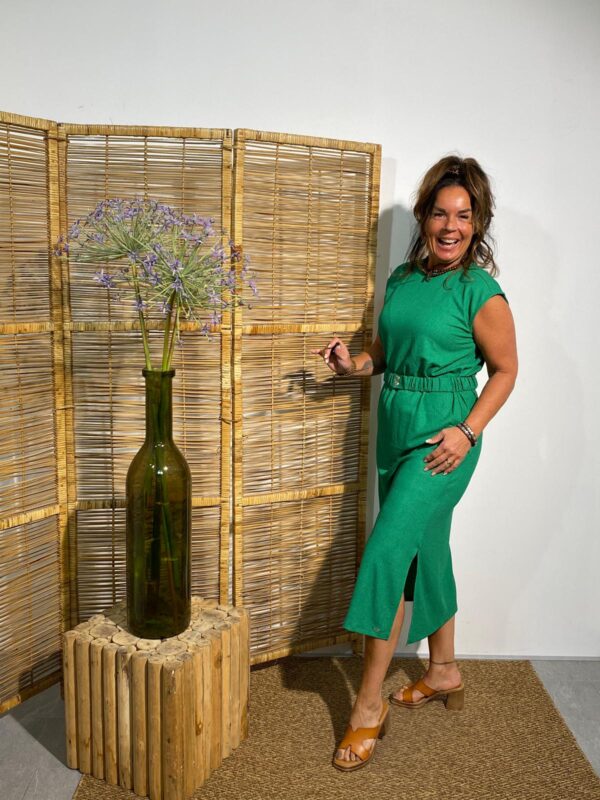 Ivy Beau Smaragd Green Jurk Minou - Afbeelding 2