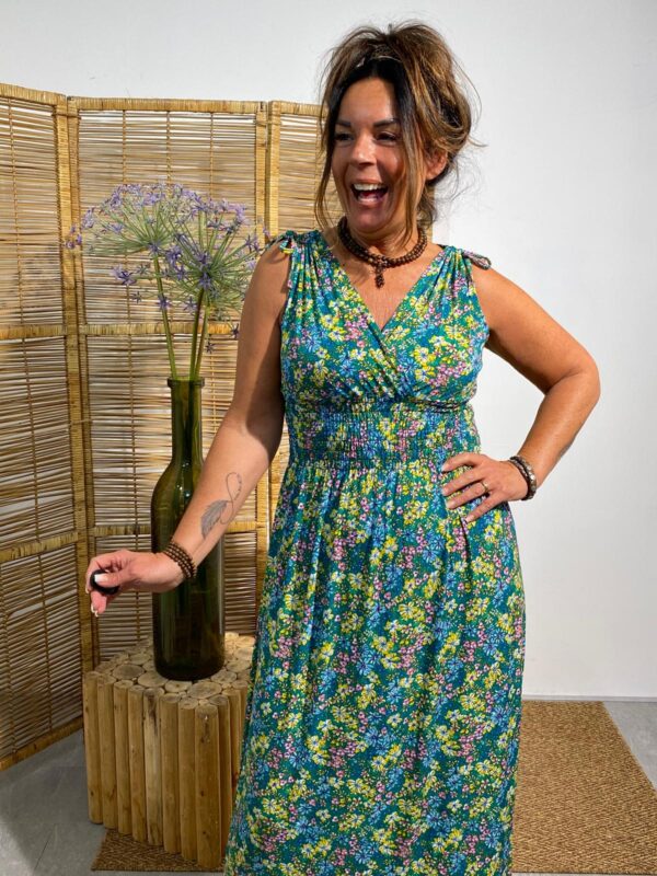 Maxi Dress Bouquet Dress Groen/Multi - Afbeelding 3