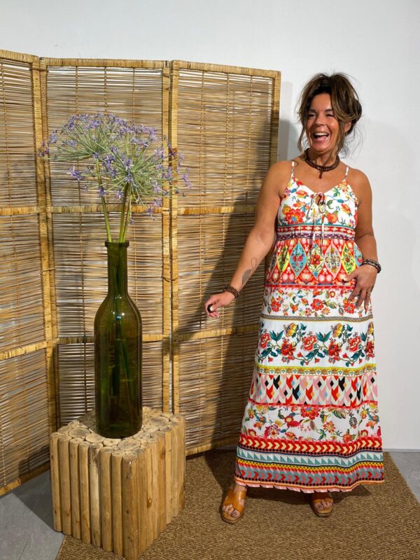 101 Idees Maxi Dress Multi Color