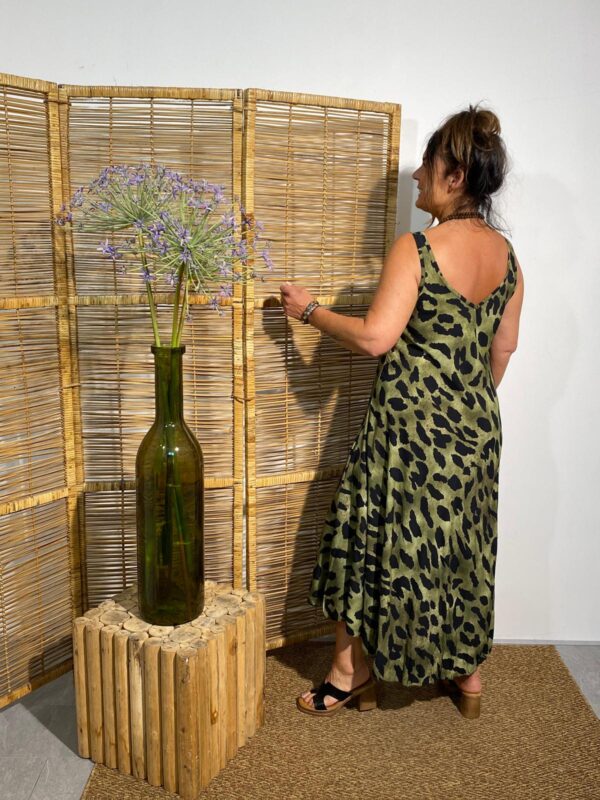 Maxi Dress Army/Zwart Panter - Afbeelding 2