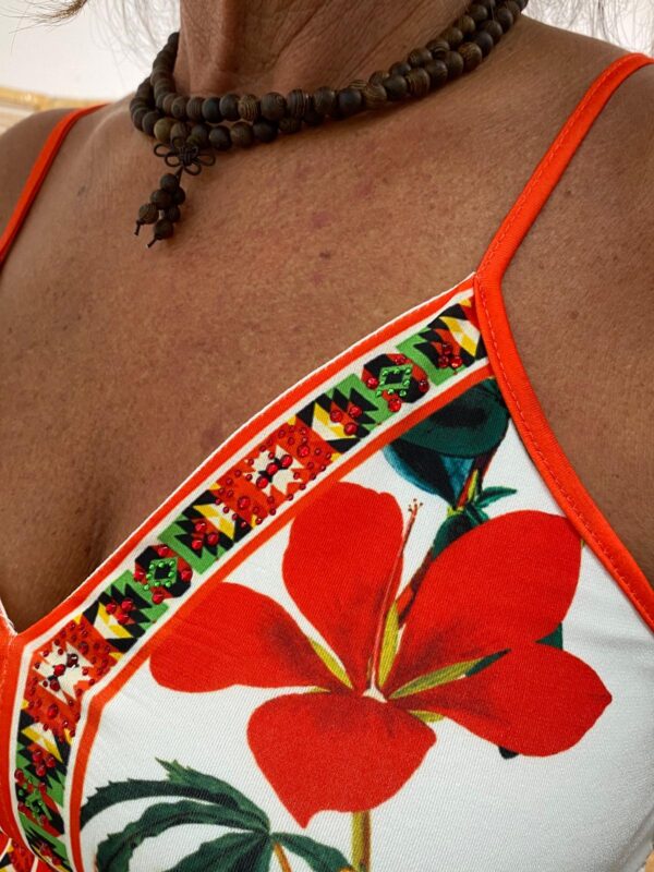 101 Idees Maxi Dress Rood Flowers - Afbeelding 4