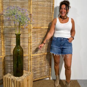 Kathy Jeans Short Blue Stone S124