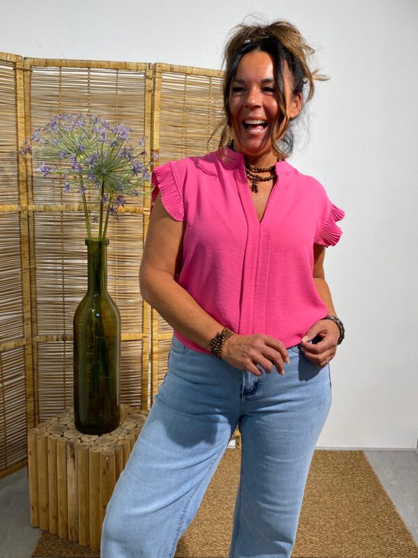 New Collection Fuchsia Top "Lizzy" - Afbeelding 3