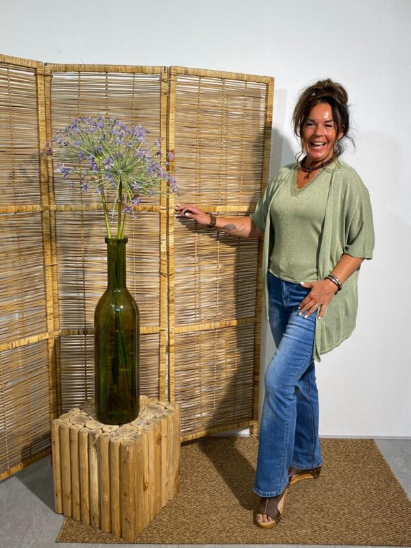 Gemma Ricceri Groen/Goud Vest - Afbeelding 2