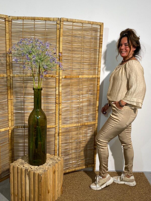 Dyvie Gold Comfy Broek Satinlook - Afbeelding 2