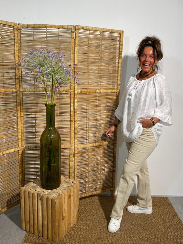 Dyvie Wit Top "Michelle" - Afbeelding 2