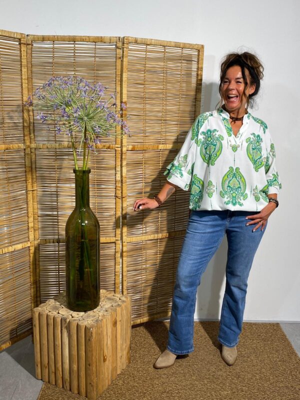 New Collection Appelgroen Top Daya