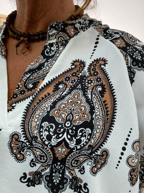 New Collection Zwart/Bruin Top Daya - Afbeelding 4