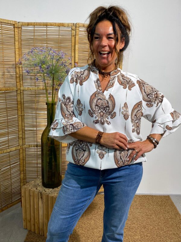 New Collection Bruin Top Daya - Afbeelding 3