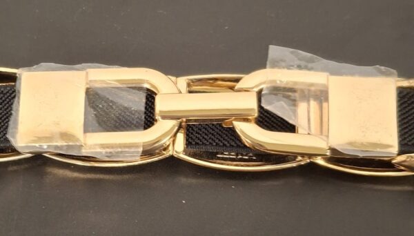 Elastische Riem Goud/Zwart - Afbeelding 2