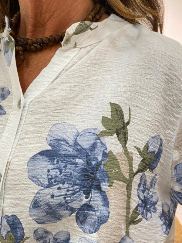 New Collection Blauw/Beige Top Jessa - Afbeelding 4