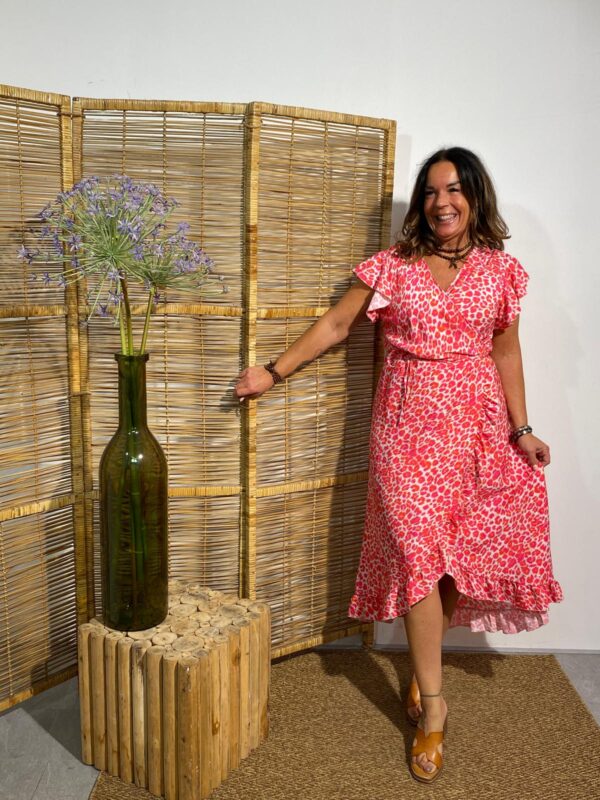 Musthaves by Elja Fuchsia Panter Jurk