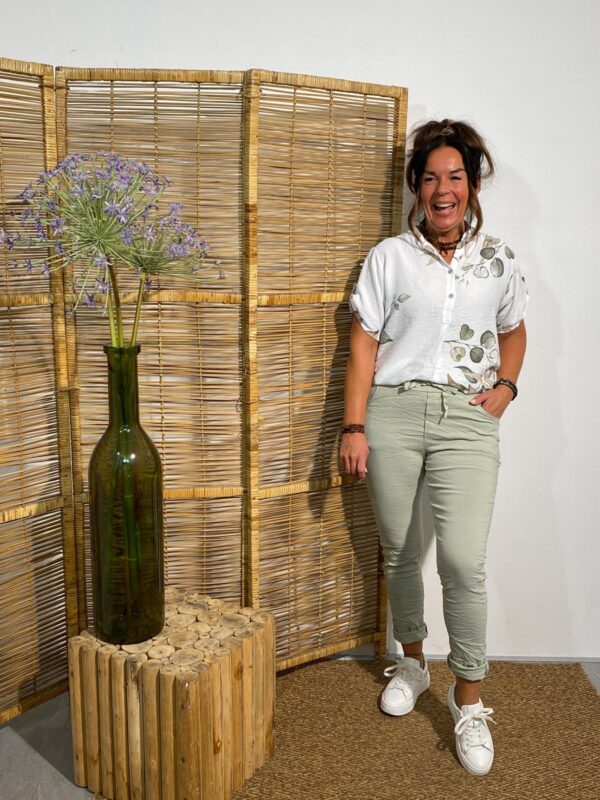 Italy Moda Lindegroen Comfy Broek