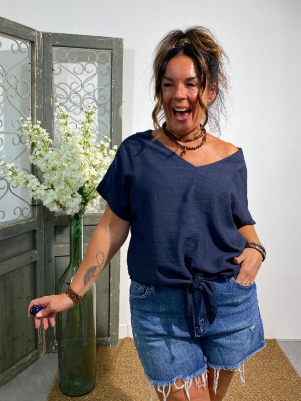 Mii Navy Top "Lianne" - Afbeelding 3