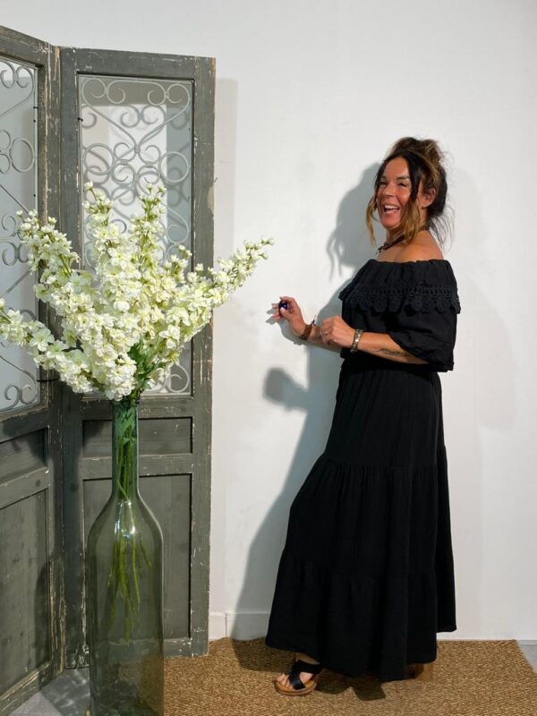 New Collection Zwart Hydrofiel Rok - Afbeelding 2