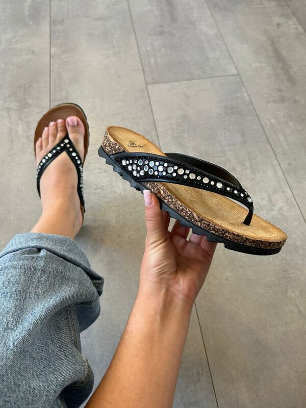 Super Me Black Teenslipper 713 - Afbeelding 2