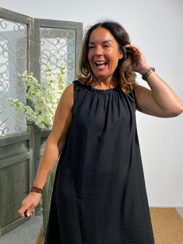 Moda & Fashion Zwart Jurk "Sanne" - Afbeelding 3