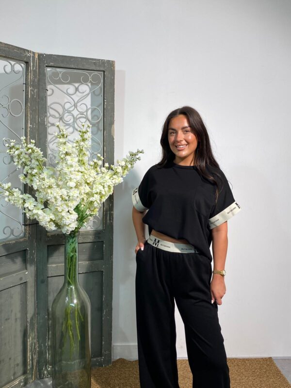 New Collection Zwart Loungepak "Berrk" - Afbeelding 3