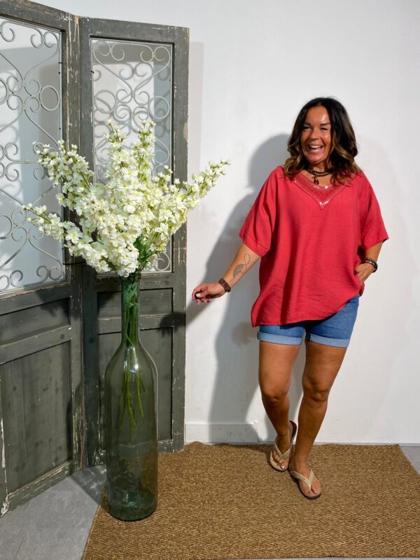 Italy Moda Cerise Top "Verona"