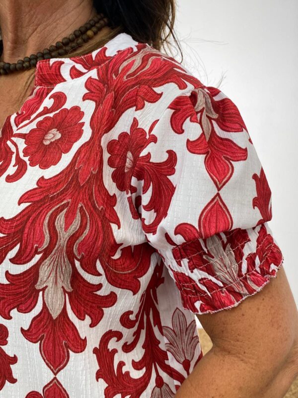 Musthaves by Elja Rood Top Barok - Afbeelding 4
