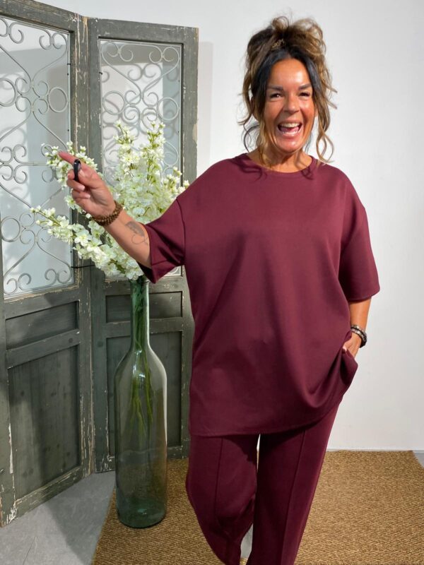 New Collection Burgundy Loungepak "Nicole" - Afbeelding 3