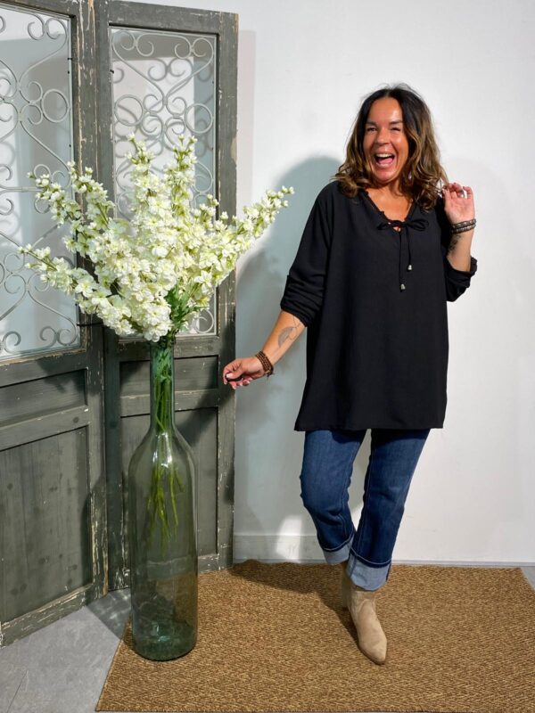 New Collection Zwart Top Jodie