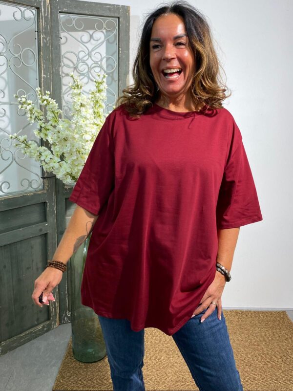 AD Wijnrood T-Shirt Basic - Afbeelding 3