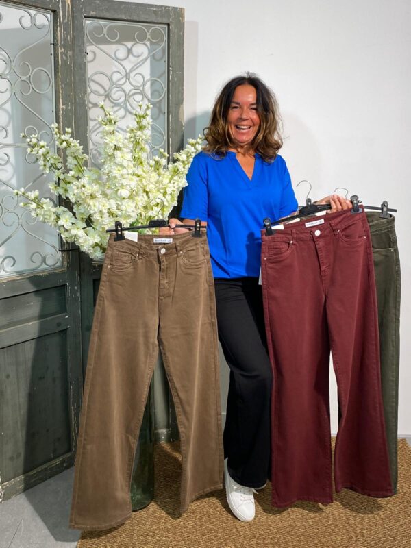 Goodies Army Groen Wide Leg Jeans 2497-13 - Afbeelding 4