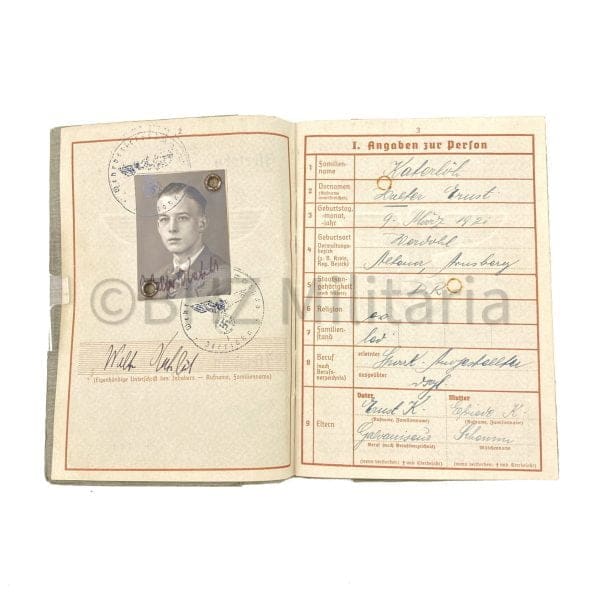 Wehrpass Obergefreiter - Monte Casino - Bastogne