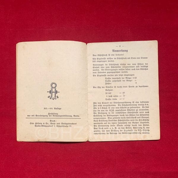 Schießbuch des Deutschen Jungvolks