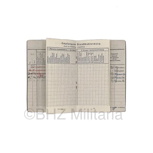 Soldbuch Luftwaffe Feldwebel Luftgau Nachrichten Regiment 11
