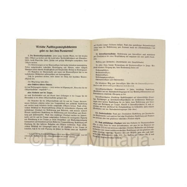 Waffenhefte des Heeres – Pioniere