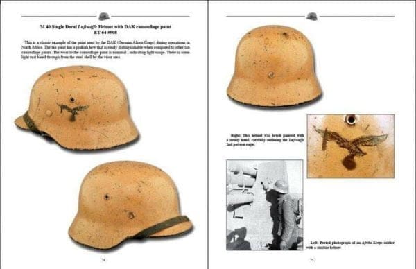 foto boek the camouflage helmets of the wehrmacht