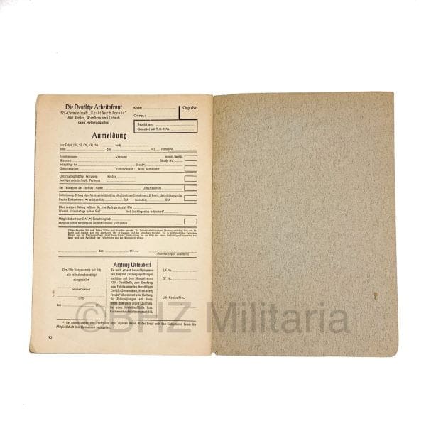 Kraft durch Freude (KdF) – Heft 10 – Oktober 1937 – Gau Hessen-Nassau