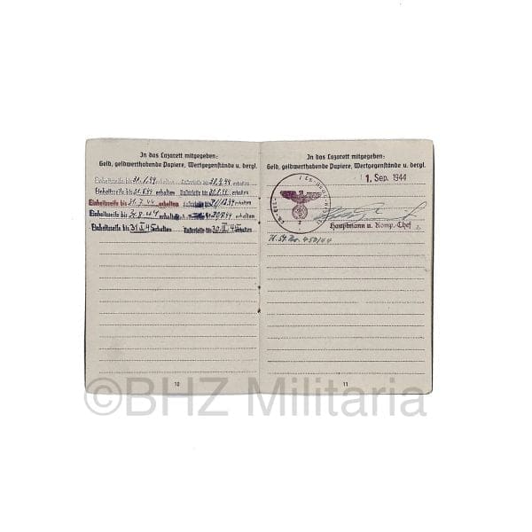 Soldbuch Luftwaffe Feldwebel Luftgau Nachrichten Regiment 11