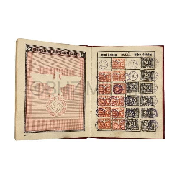 NSDAP Membership Booklet