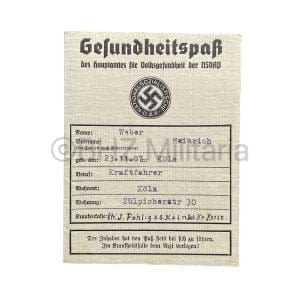 Gesundheitspaß NSDAP