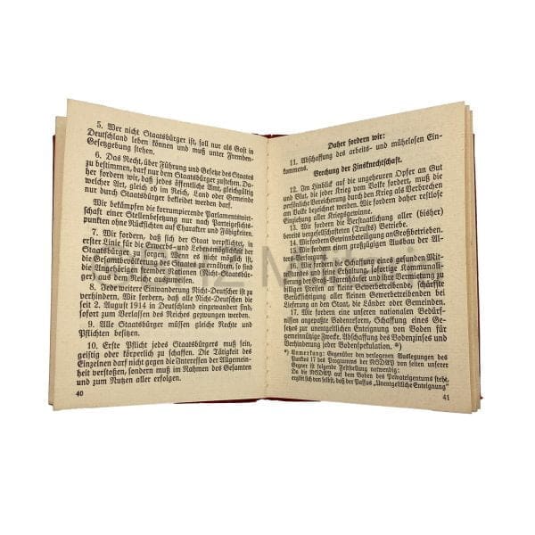 NSDAP Membership Booklet