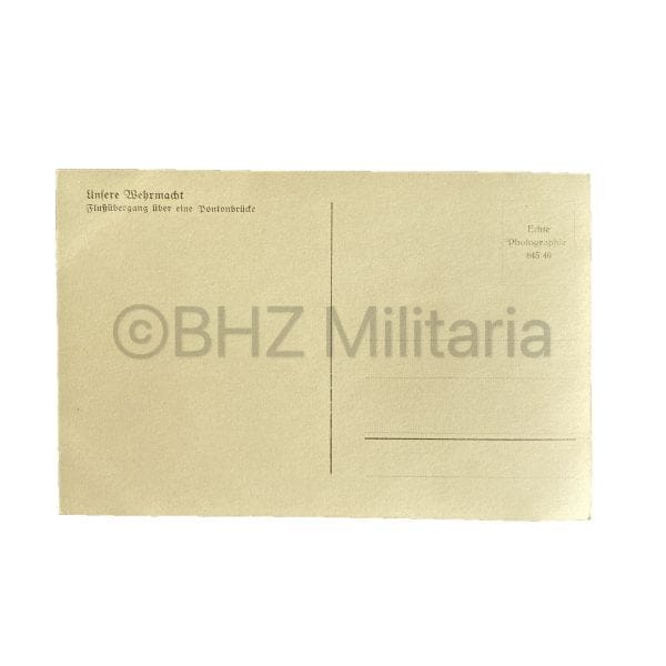 Unsere Wehrmacht - Flußübergang über eine Pontonbrücke