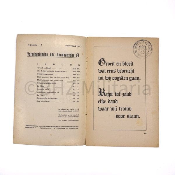SS Vormingsbladen - nummer 6