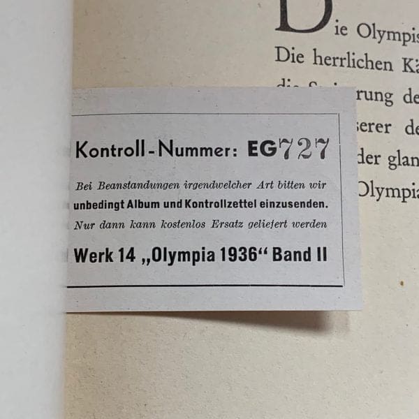 Verzamelalbums Olympia 1936 band 1 + 2