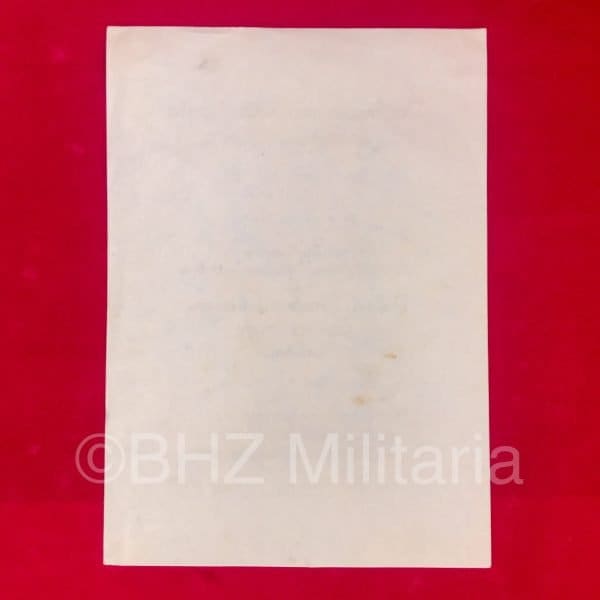 Document Polizei Dienstauszeichnung 18 Jahr - Zweiter Stufe