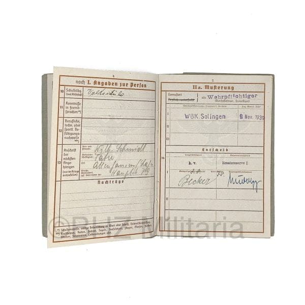 Wehrpass Obergefreiter Landesschützen-Bataillon 242