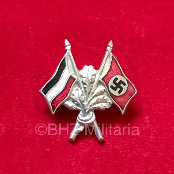 Patriotische speld met 2 vlaggen