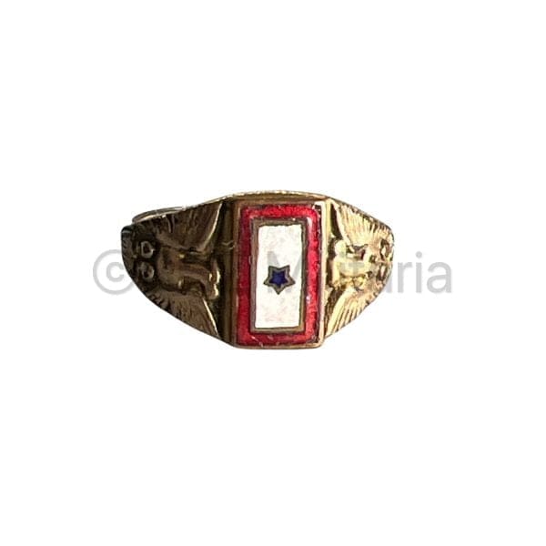 Blue Service Star Flag Ring