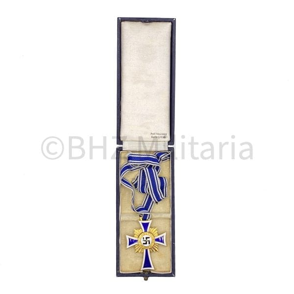 Mutterkreuz Gold Paul Meybauer mit Urkunde
